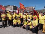 Place de l’Europe les ATP posent au village occitan