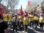 Le cortège se met en place 25 à 30000 personnes im-pres-sio-nant !