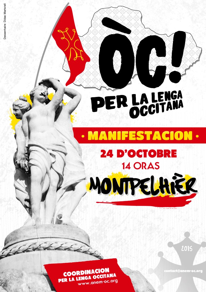 Manifestation « Anem òc! Per la lenga occitana » à Montpellier le 24 octobre