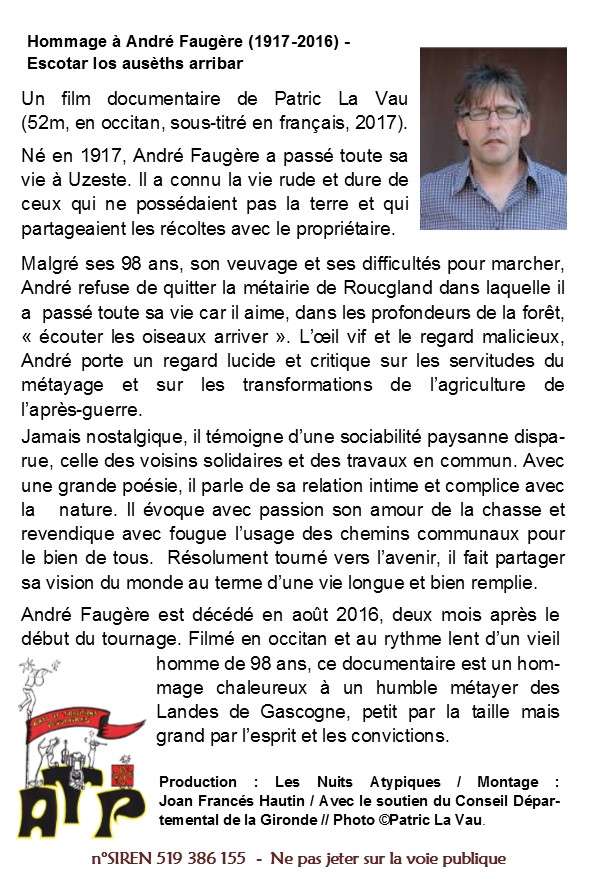 Affichette A6 veillée cinéma 2