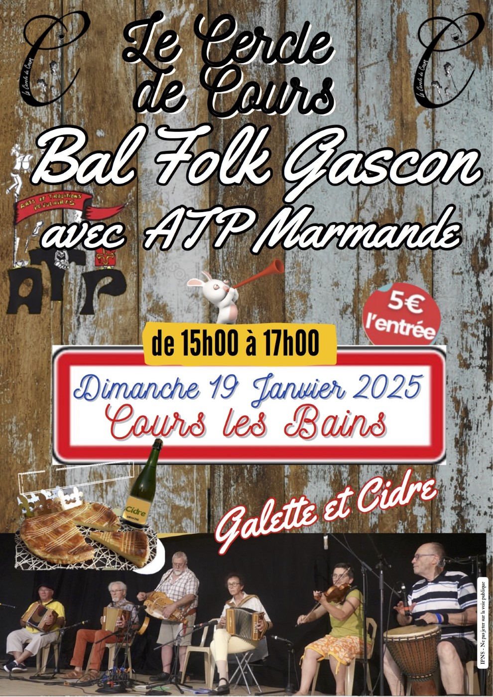 Bal folk gascon à Cours les Bains (33)