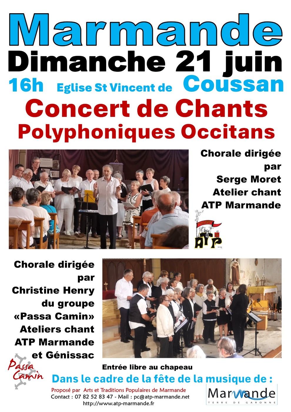 Fête de la musique à Marmande : chants polyphoniques à Coussan